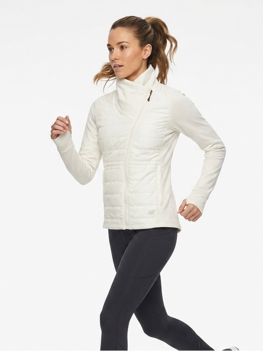 NEW BALANCE | NB HEAT HYBRID QUILTED ASYMMETRICAL RUNNING JACKET